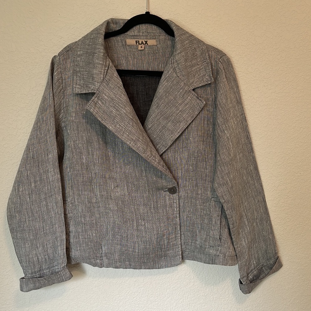 FLAX Double Weave Linen Jacket